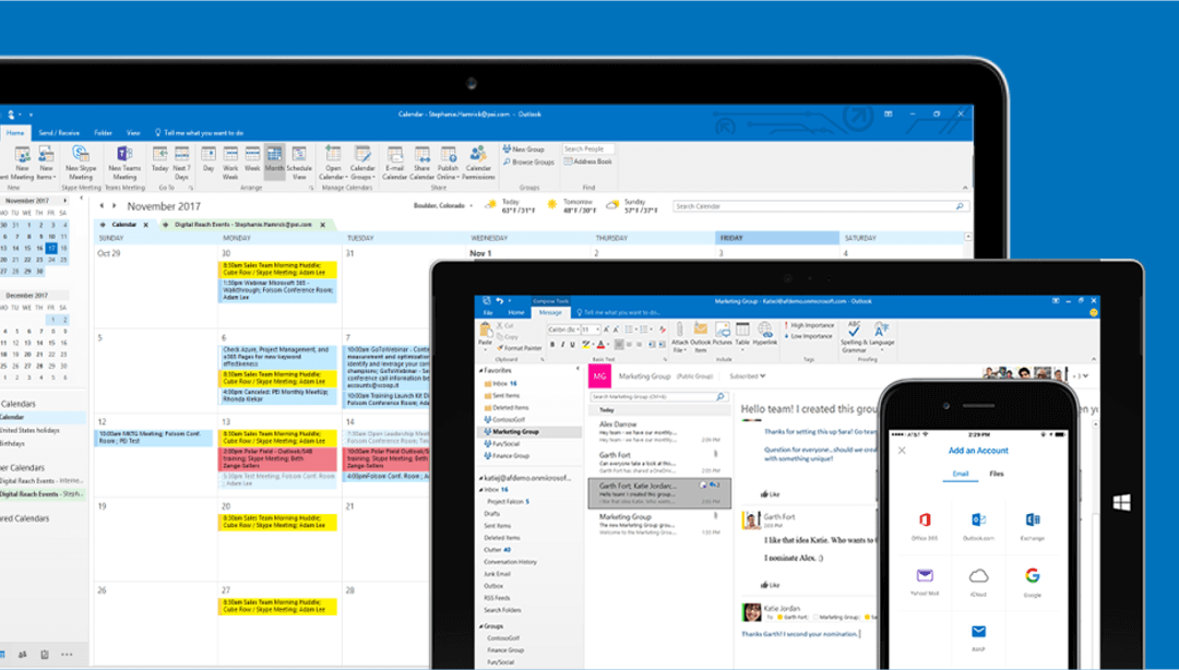 5 vantagens do serviço de email do Office 365